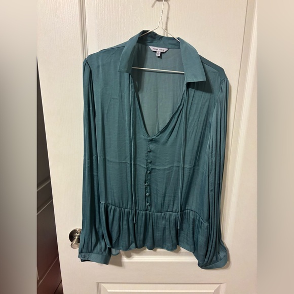 Naked Zebra Tops - Naked Zebra Deep Teal Blouse